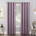 Energy Saving Blackout Curtain Panel Pair - Thermal Insulated Grommet Curtains