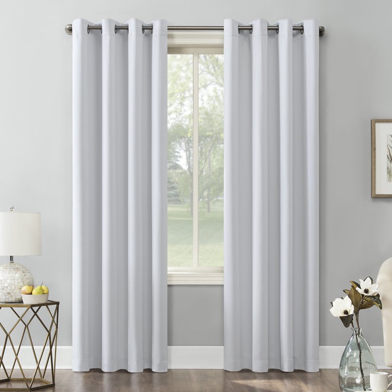 Energy Efficient Blackout Curtain Panel with Grommets - 54x108 Inches