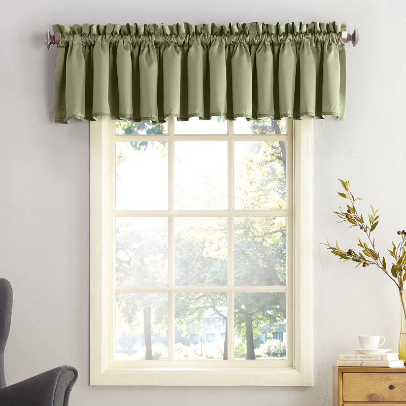 Sun Zero Room Darkening Curtain Panel 54x18 Inch - Energy Efficient, Noise Reducing