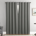 Blackout Curtain Panel Pair with Magnetic Closure - Room Darkening, Energy Saving, Noise Reducing