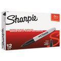 Super Permanent Markers Fine Point Black Dozen - Office & Art Supplies