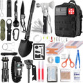 Emergency Survival Kit 250 Pieces with First Aid Supplies and Tactical Backpack