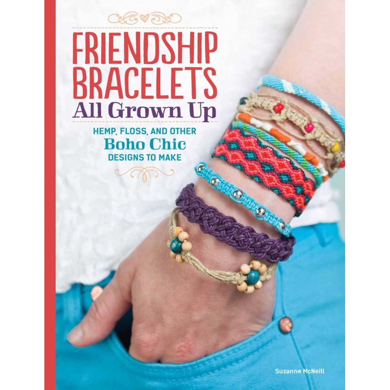 Friendship Bracelet Making Book - Boho Chic Designs with Hemp & Floss