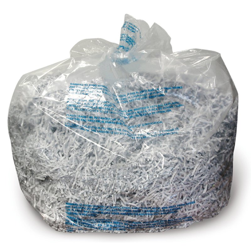 30 Gallon Plastic Shredder Bags - Large Office Waste Bin Liners, 25 Pack