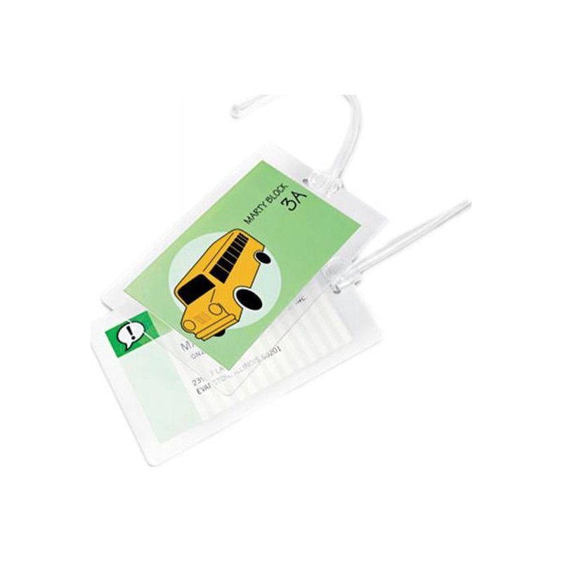 SelfSeal Clear Laminating Pouches 8 Mil, Luggage Tag Size, 5 Pack
