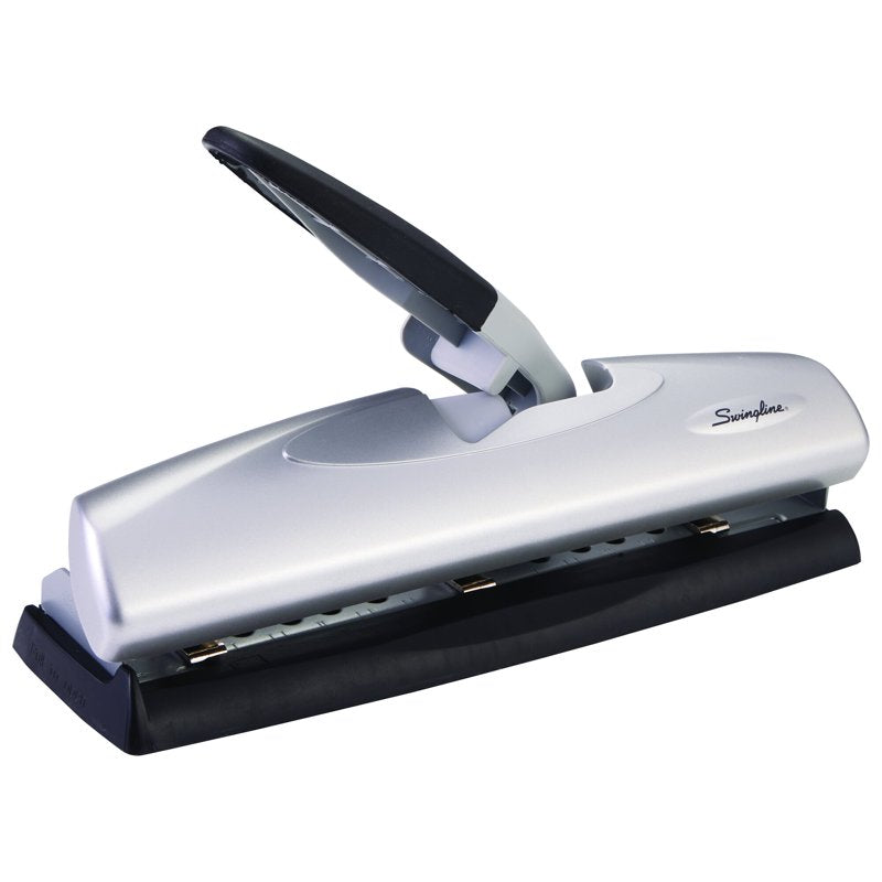 Heavy-Duty Desktop Hole Punch 2-7 Holes, 20 Sheets Capacity, LightTouch Lever