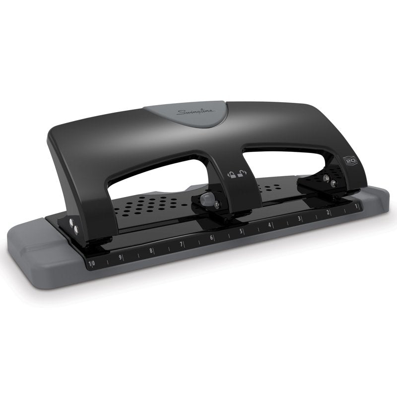 3-Hole Puncher, Swingline SmartTouch Low Effort Paper Punch for 20 Sheets