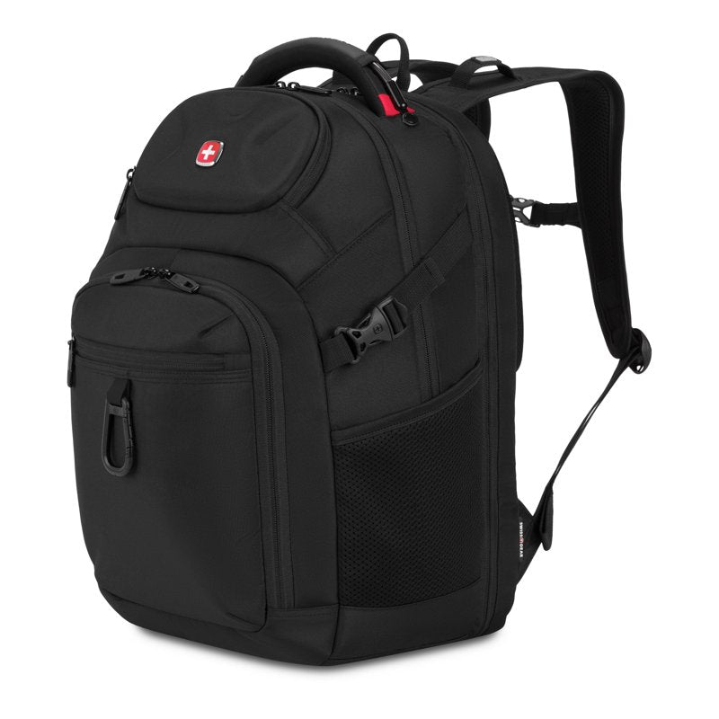Laptop Backpack with Padded Compartments and Travel Features - Black, Blue, Grey, Olive