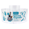Rotating Craft Storage Caddy Organizer with 7 Compartments - Clear