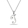 Personalized Sterling Silver Letter Necklace - Initial Pendant & Chain