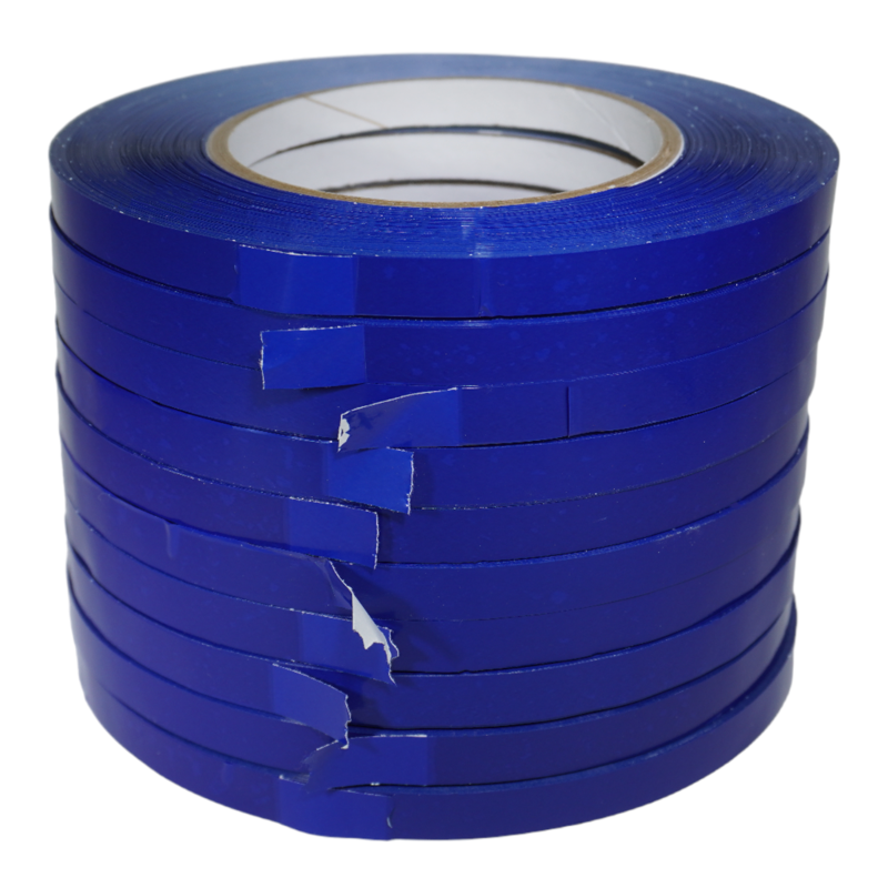3/8 in. UPVC-24BS Dark Blue Bag Sealing Tape (Pack of 10) - 180 yds, 2.4 mil