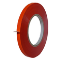 T.R.U. UPVC-24BS Red Bag Sealing Tape 1/2 in. x 180 yds (Pack of 1) – Printable, Heat‑Shrinkable UPVC Tape
