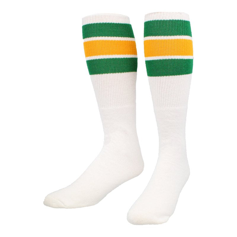 Retro 3 Stripe Tube Socks - Multisport Over-the-Calf Athletic Socks