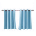 Blackout Window Curtains 2 Pack, Adjustable Length, Thermal Insulated Drapes for Bedroom, Kitchen, Bathroom, Basement - 29x36 In