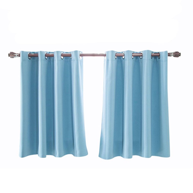 Blackout Window Curtains 2 Pack, Adjustable Length, Thermal Insulated Drapes for Bedroom, Kitchen, Bathroom, Basement - 29x36 In