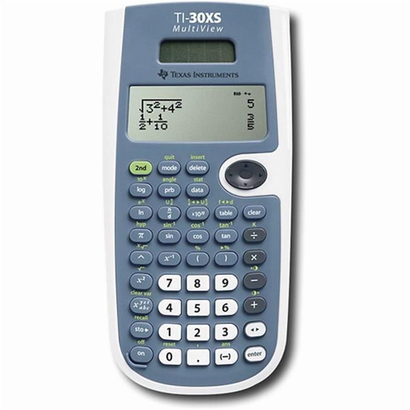 Scientific Calculator with 4-Line LCD Dual Power - Texas Instruments TI-30XSMV