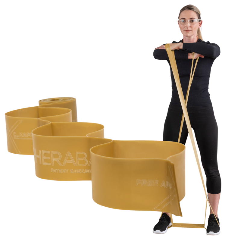 Resistance Bands with Loops - 5 Foot Non-Latex Elastic Workout Bands for Rehab & Fitness