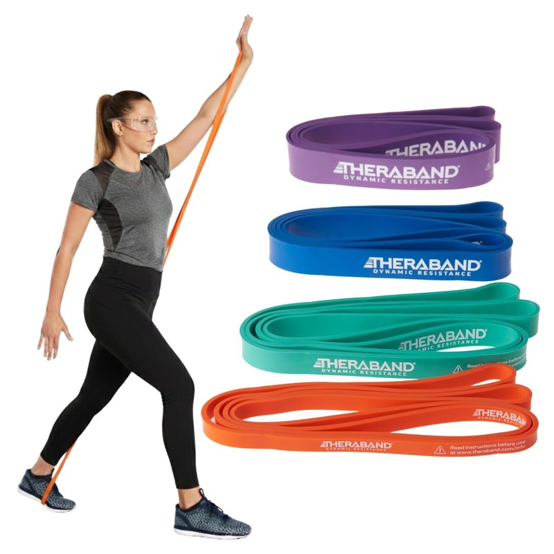 High Resistance Exercise Bands Set of 4 for Full Body Workouts & Physical Therapy