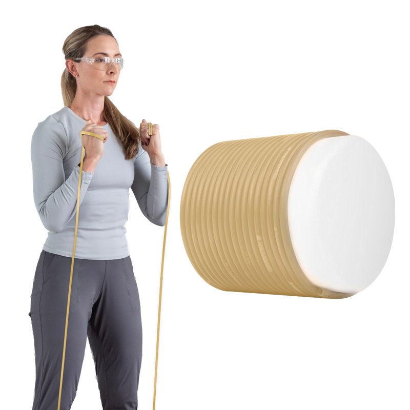 Resistance Tubing Set - Latex Workout Bands for Strength & Flexibility, 25 ft Roll, Multiple Resistance Levels