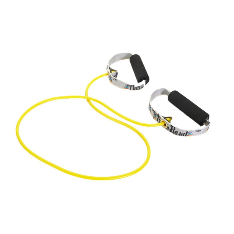 Resistance Tubes with Soft Handles - Level 2 Yellow, 3 lbs, 48 Inch