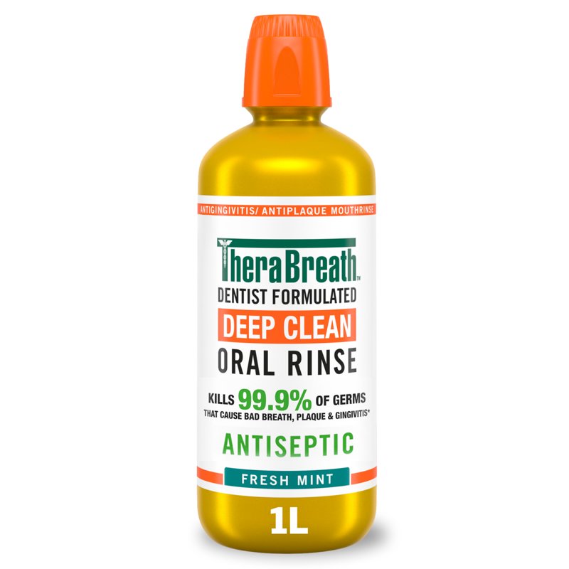 Deep Clean Mouthwash Alcohol-Free Mint 1L – Germ, Plaque & Gengivitis Control