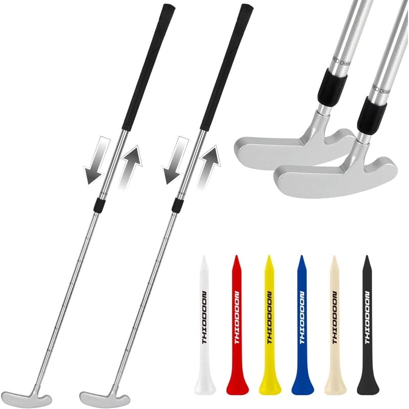 Adjustable Golf Putter 2 Pack for Men Women Kids - Ambidextrous & Lightweight