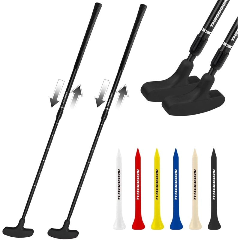Adjustable Golf Putter 2 Pack for Men Women Kids - Ambidextrous & Lightweight