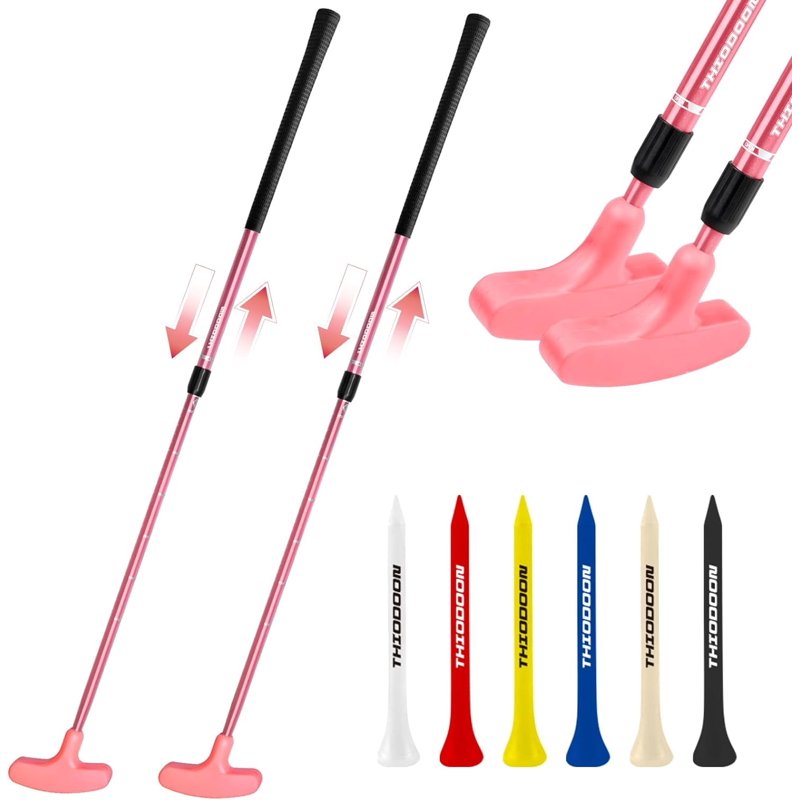 Adjustable Golf Putter 2 Pack for Men Women Kids - Ambidextrous & Lightweight