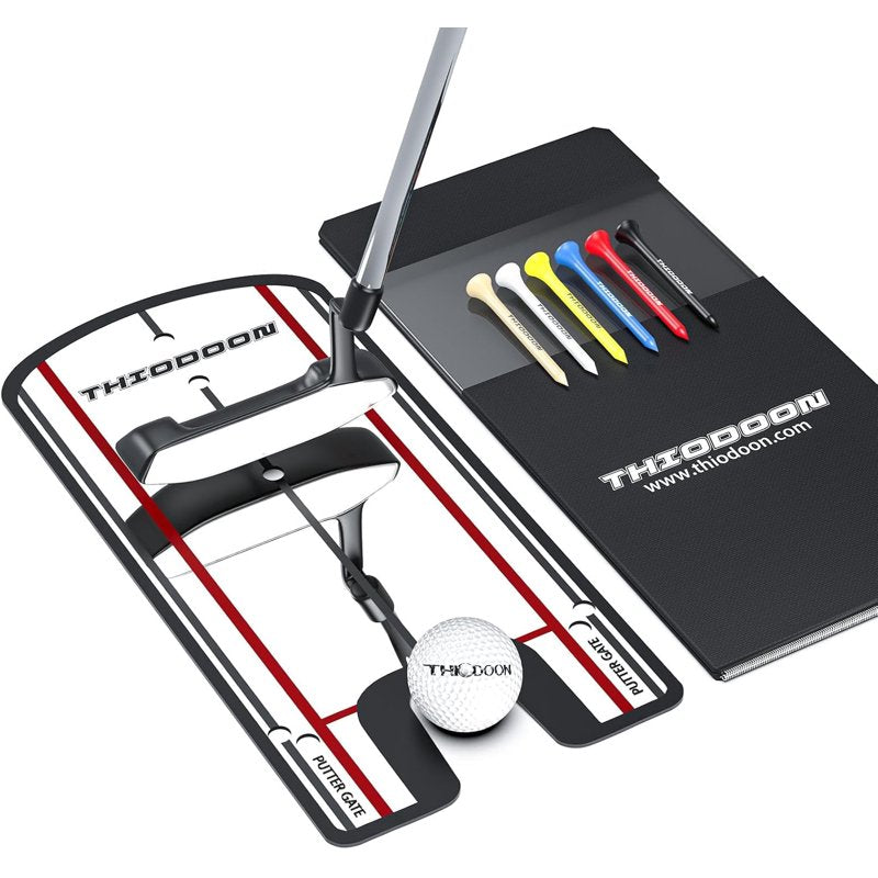 Golf Putting Alignment Mirror - Ultra-Thin 3mm Practice Aid with Carry Bag