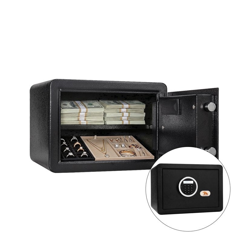 Electronic Security Safe Box 1.2 Cu Ft with Digital Keypad and Removable Shelf