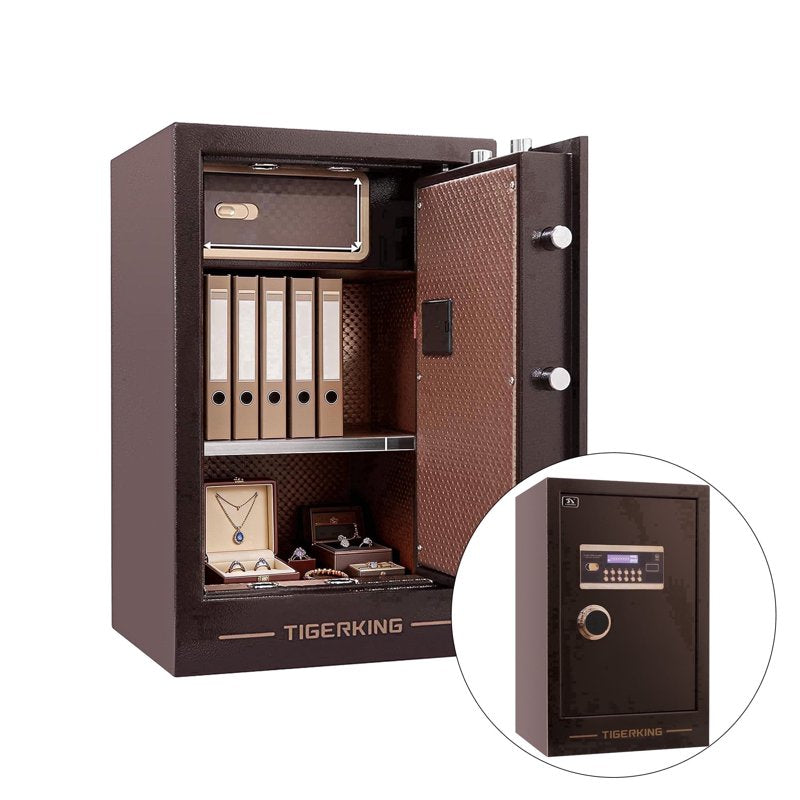Digital Security Safe Box 3.5 Cu Ft with Electronic Keypad and Removable Shelf