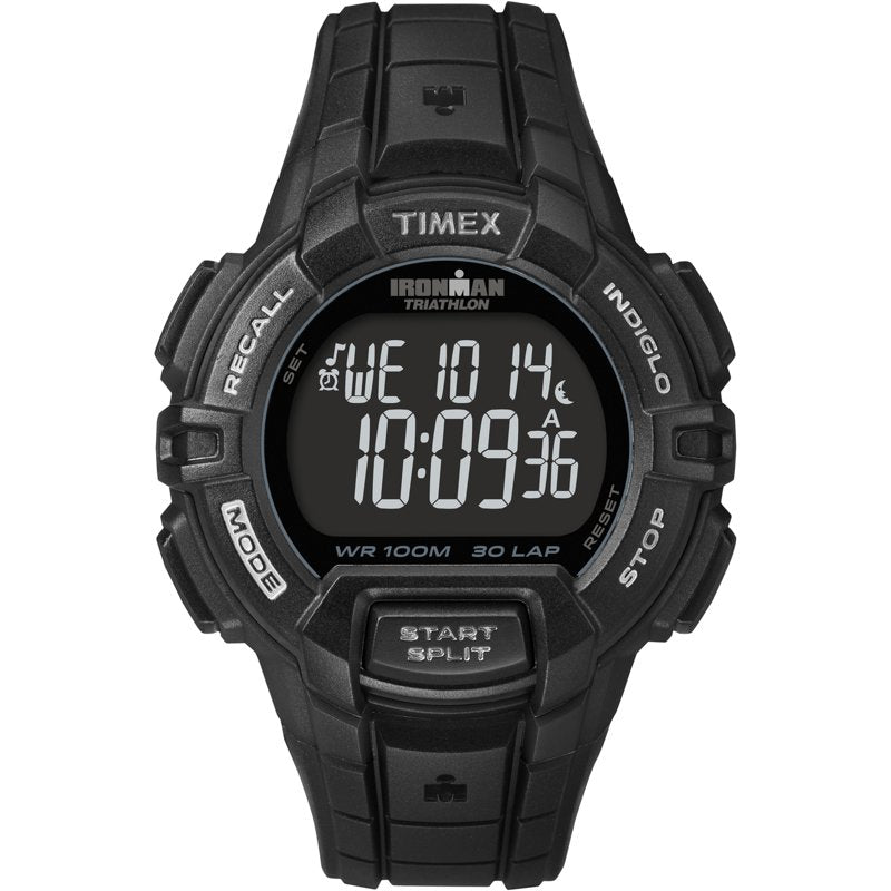 Men's Sport Watch 44mm Rugged Digital Stopwatch Water Resistant Blackout