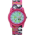 Kids Elastic Fabric Watch with Panda Design - Water Resistant, Adjustable Strap