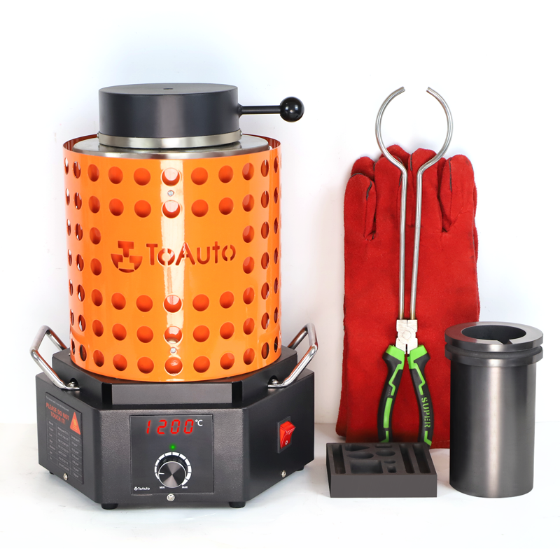 Electric Metal Melting Furnace 5KG Capacity for Gold Silver Copper Aluminum