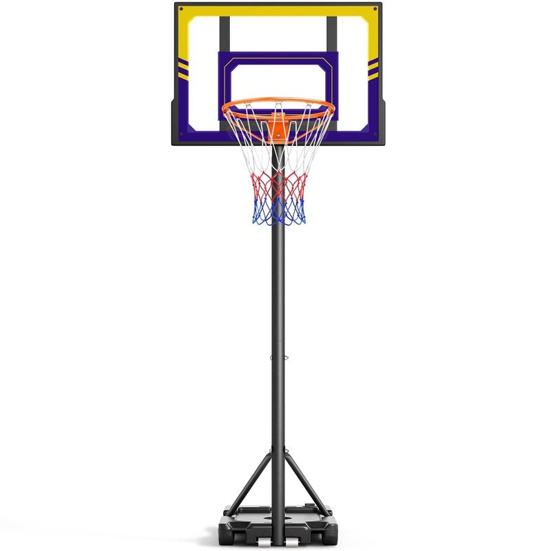 Kids Adjustable Portable Basketball Hoop 3.5-7ft Shatterproof Backboard Youth