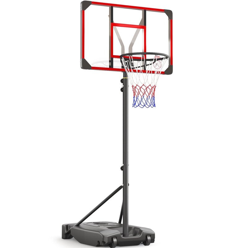 Kids Portable Basketball Hoop with Adjustable Height & Large Base