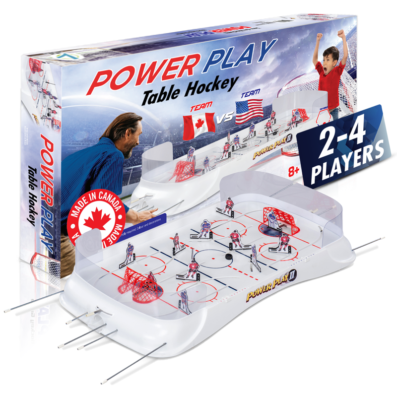 Power Play 2 Table Hockey Game - 36 x 17 Inches, Multi-Player Arcade Fun