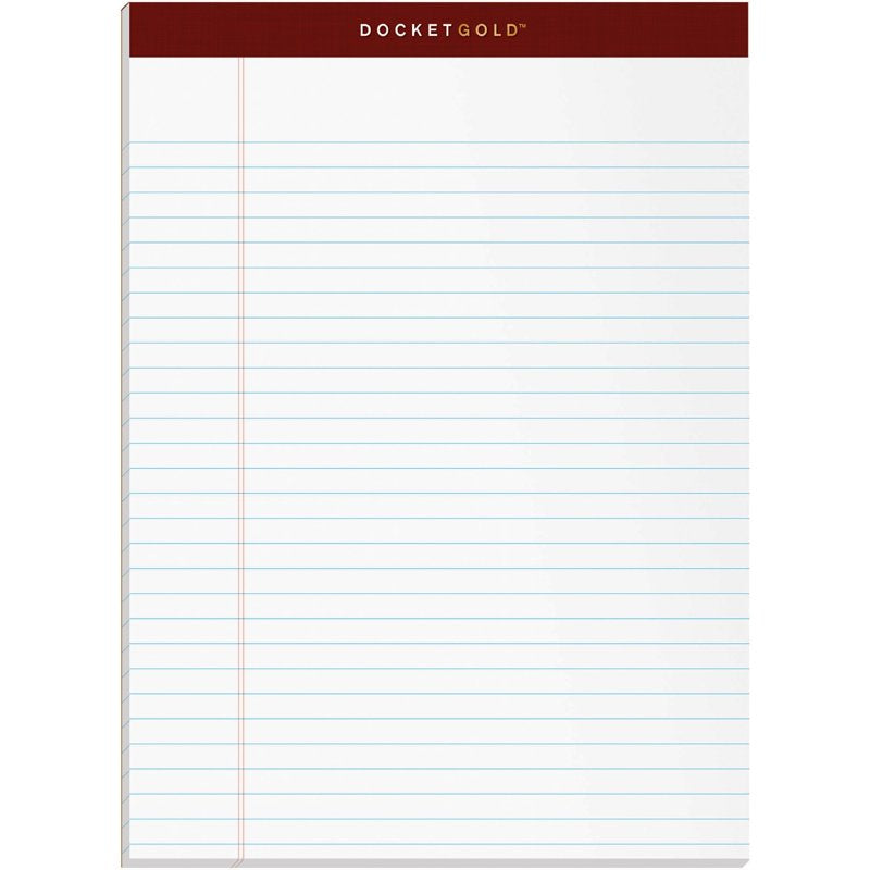 Legal Rule Writing Pads - 8.5 x 11.75 Inch, 50 Sheets, 12 Pack