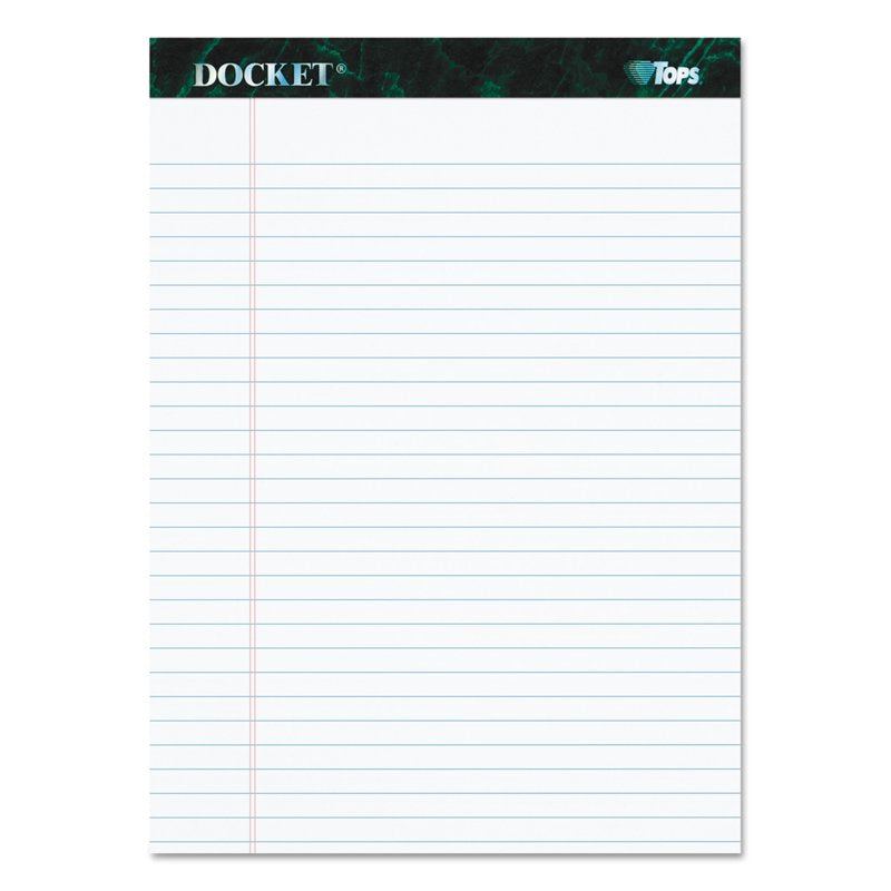 Legal Ruled Notepad - 8.5 x 11.75 Inches, 50 Sheets, White, Double Stitched