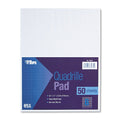 Quadrille Graph Paper Notebook 8.5 x 11 Inches 50 Sheets - Grid for Math Art & Engineering