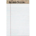 Recycled Writing Pads - 5x8 Inch Ruled Notebooks with Perforated Sheets, 50 Pages