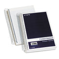 5-Subject Wirebound Notebook with Kraft Dividers - Portable School Office Supply