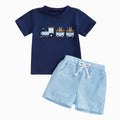 Toddler Boy Clothes Set - Summer T-Shirt & Shorts for 2-4 Years