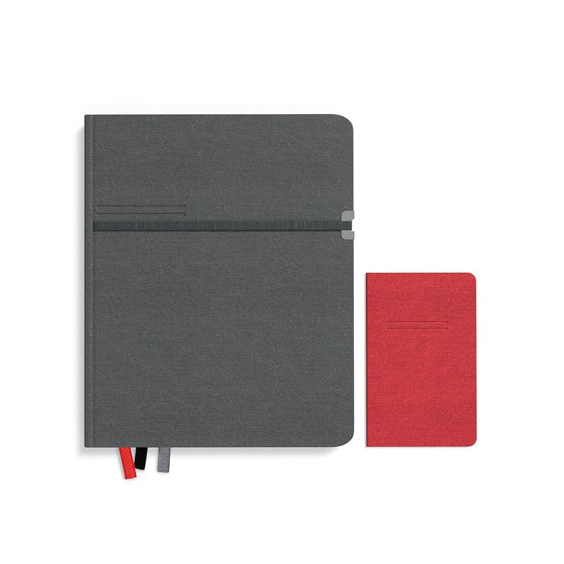 Large Journal with Pocket Notebook Set for Planning and Organization