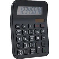 WorkLife Brands Desktop Calculator with Last Digit Erase Battery Black