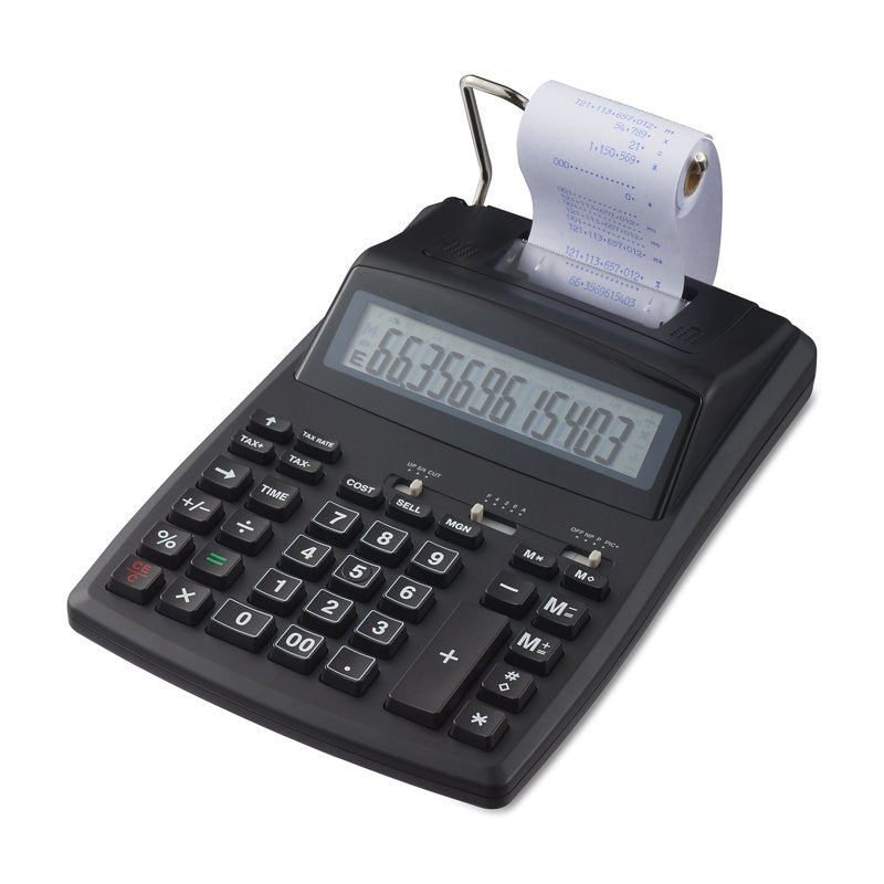 Desktop Printing Calculator 12-Digit LCD for Business & Accounting