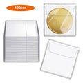 100 Pack Coin Sleeves - Clear PVC Protectors for Coins & Small Collectibles