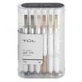 Retractable Gel Pens - Medium Point 0.7mm, Pearl White Barrel, Black Ink, Pack of 12
