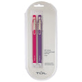 Mechanical Pencils 0.7mm Pink & Purple Pack of 2 - Refillable Writing & Drawing Tools