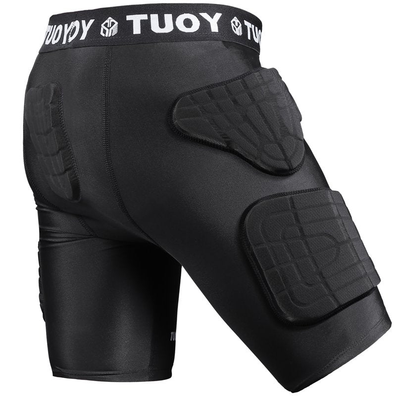 Youth Padded Football Shorts with Impact-Absorbing Protection - All Sizes